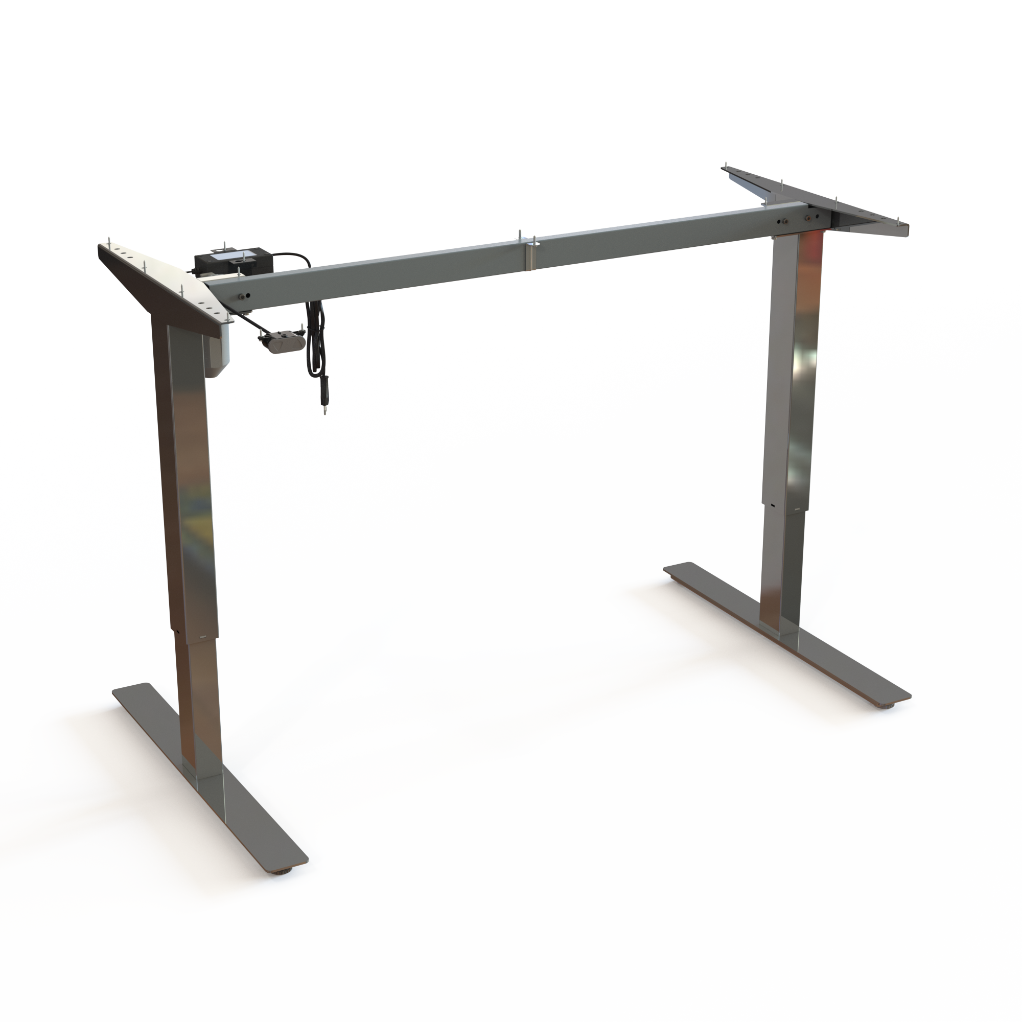 Electric Desk Frame | Width 129 cm | Chrome