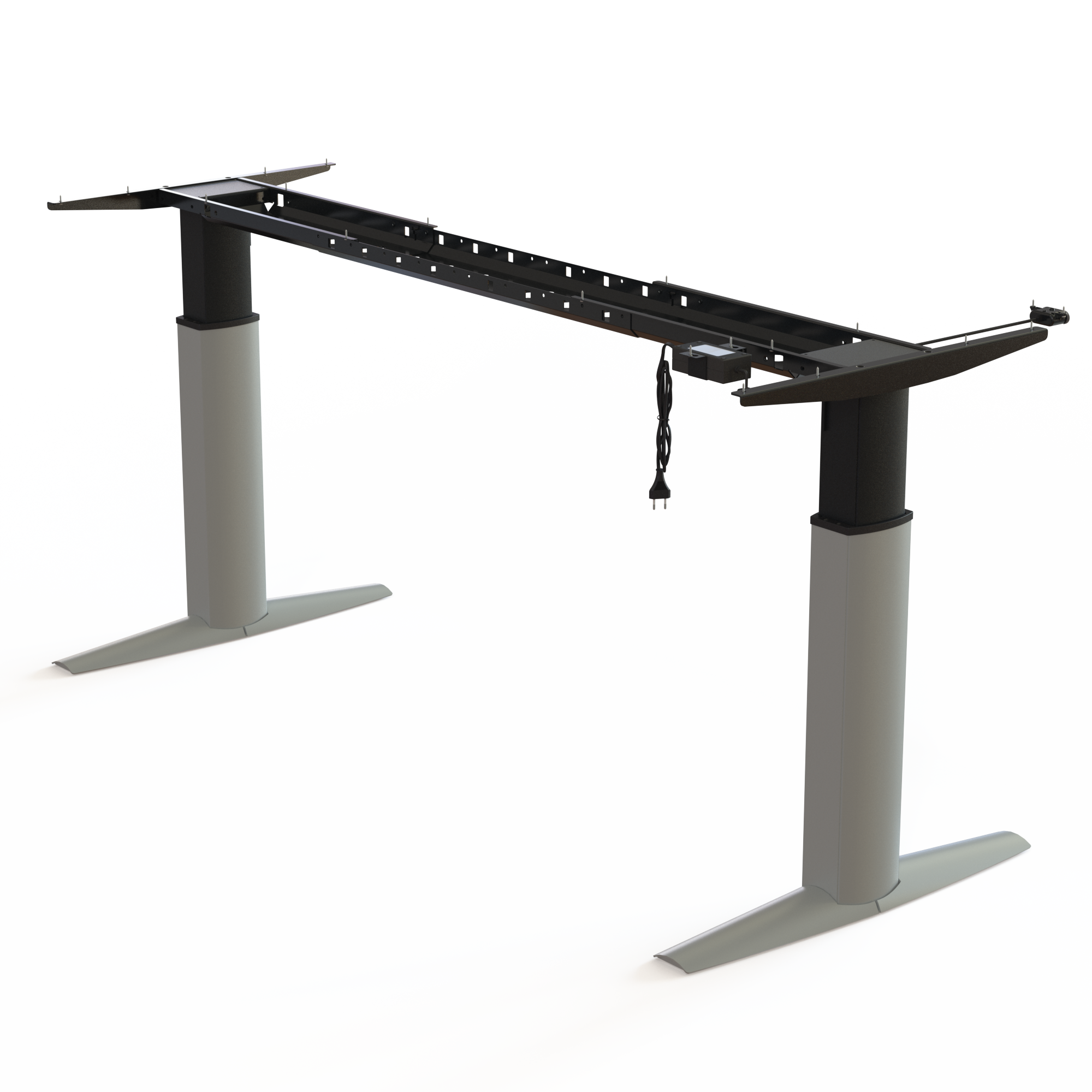Electric Desk Frame | Width 200 cm | Silver