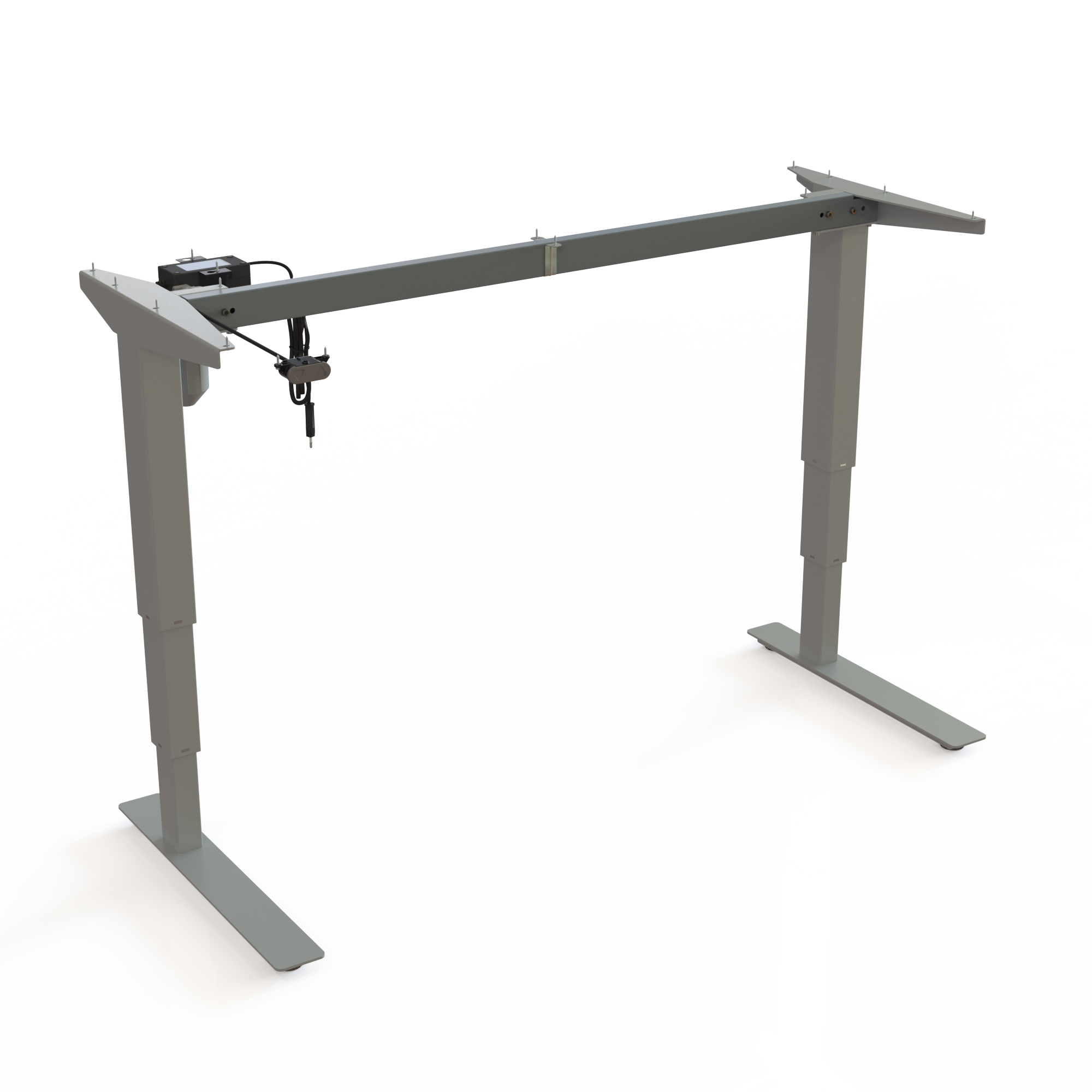 Electric Desk Frame | Width 129 cm | Silver