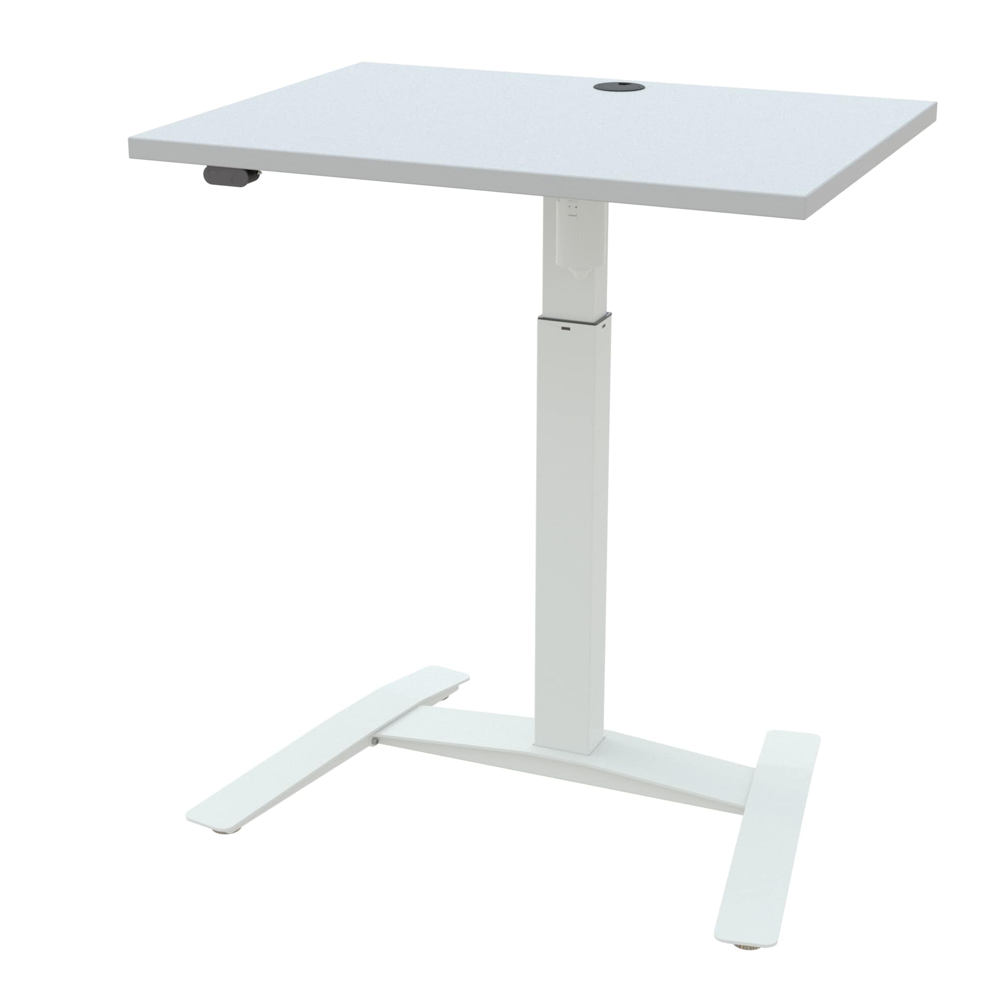 Electric Adjustable Desk | ONE | White with white frame