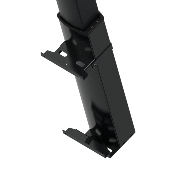 Wall mounted Electric Desk Frame | 1-Column | Black 